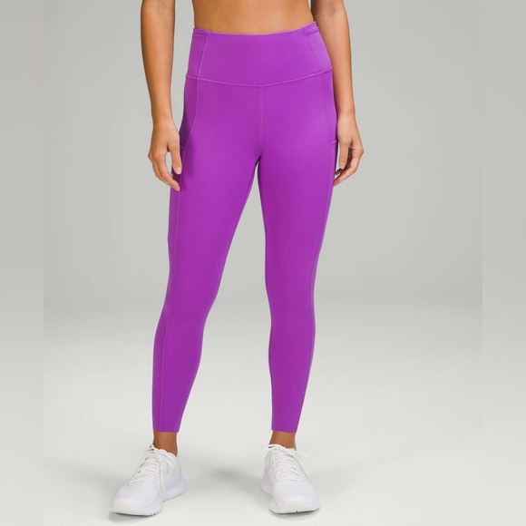 Lululemon Fast and Free High Rise Crop 23” Size 6 - Picture 1 of 5